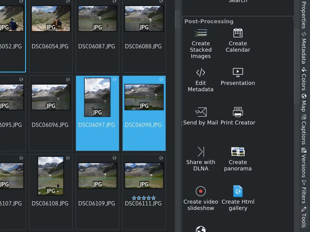 Quickly access to the post-processing tools for a better workflow